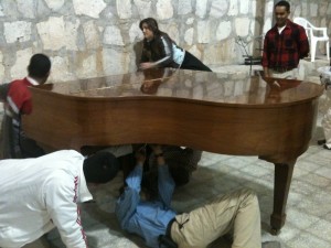 Here is the new addition to our ministry:  a Baby Grand Piano from a supporting church in Nottingham, PA.  We thank God for this special gift from special folks!