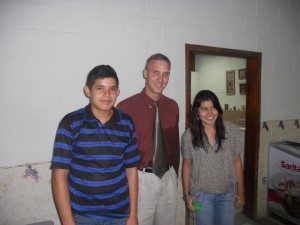 Pastor Hodges with Samantha and Luis