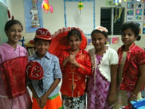 I'm teaching about Hudson Taylor & John & Betty Stam. I had my girls in my Tuesday Sunday School Class to dress up like Chinese!