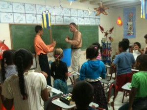 Samuel showing my Tuesda night class Kung Fu!!! A very important class to learn before going to China!! My students loved it!! 