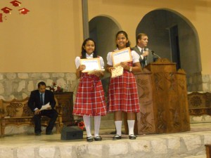 These two 6th grade students, Amely and Carla, have maintained an A average since kindergarden