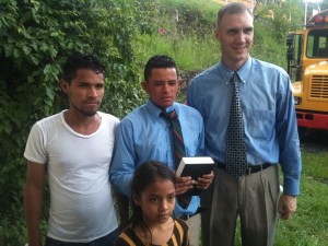 Omar, Reinery, and Katherine after their baptisms